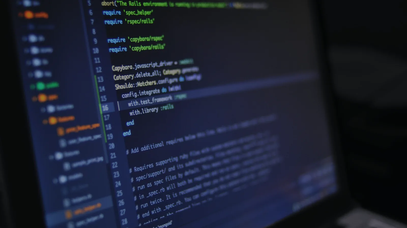 Écran de code pour audit technique applicatif